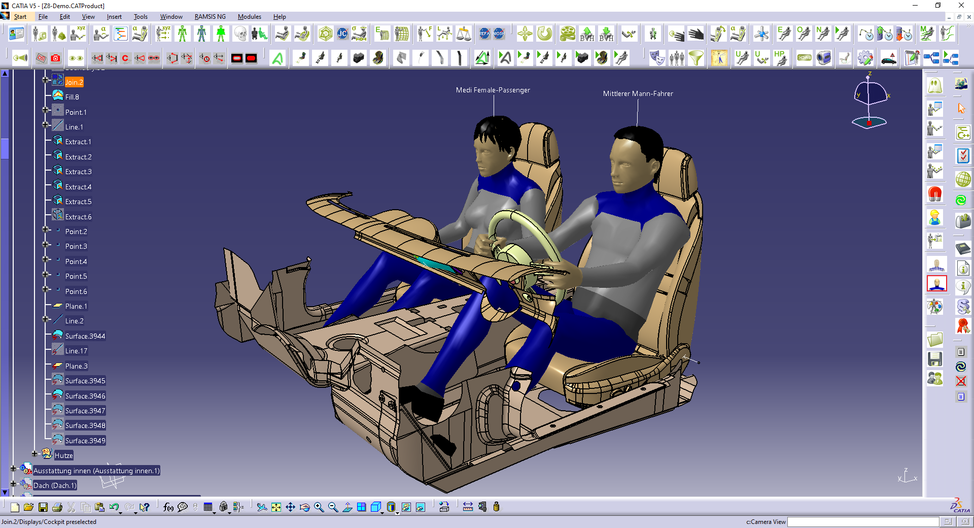 Flächenrückführung mit CATIA