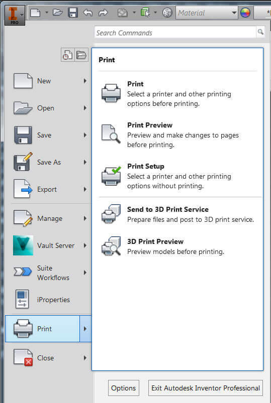 3D-Dateien in Autodesk Inventor exportieren