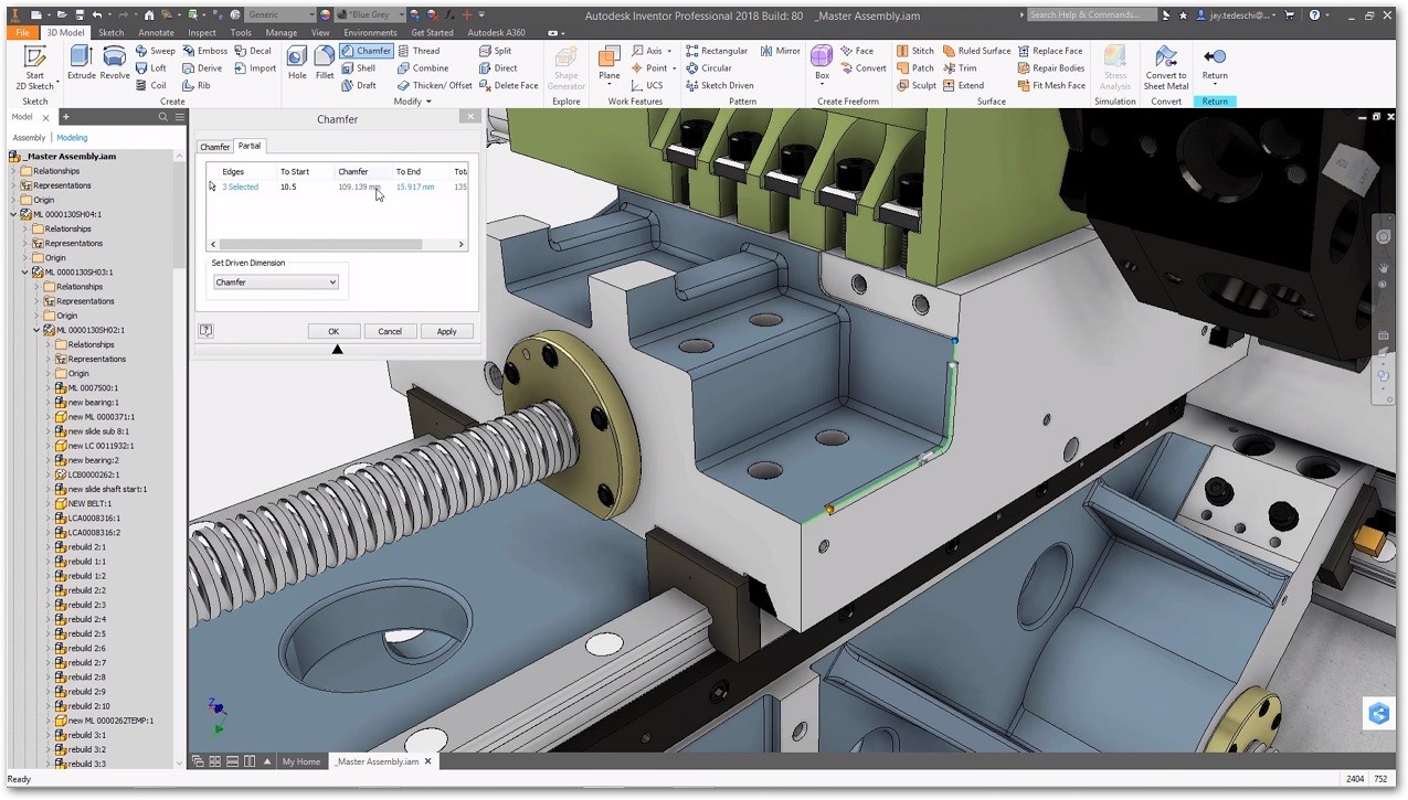 3DDateien in Autodesk Inventor exportieren Flächenrückführung